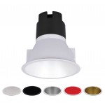 Foco Downlight LED COB Fijo Redondo Ø109mm 12w Konic NIKE XL, Blanco, Negro, Gris, Rojo ó Dorado